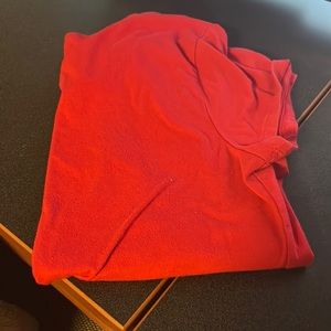 plain red tee